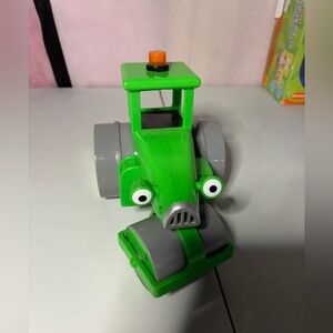 Bob the Builder Roley Roller Plastic Vehicle Steamroller Truck Green